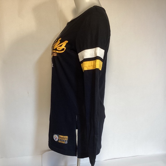 Pittsburgh Steelers Long sleeve Women’s t-shirt size medium Jersey style tee - Picture 6 of 12